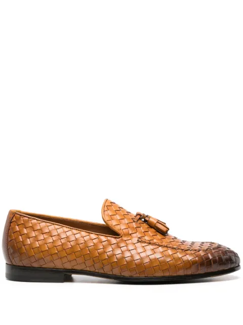Doucal's interwoven leather loafers