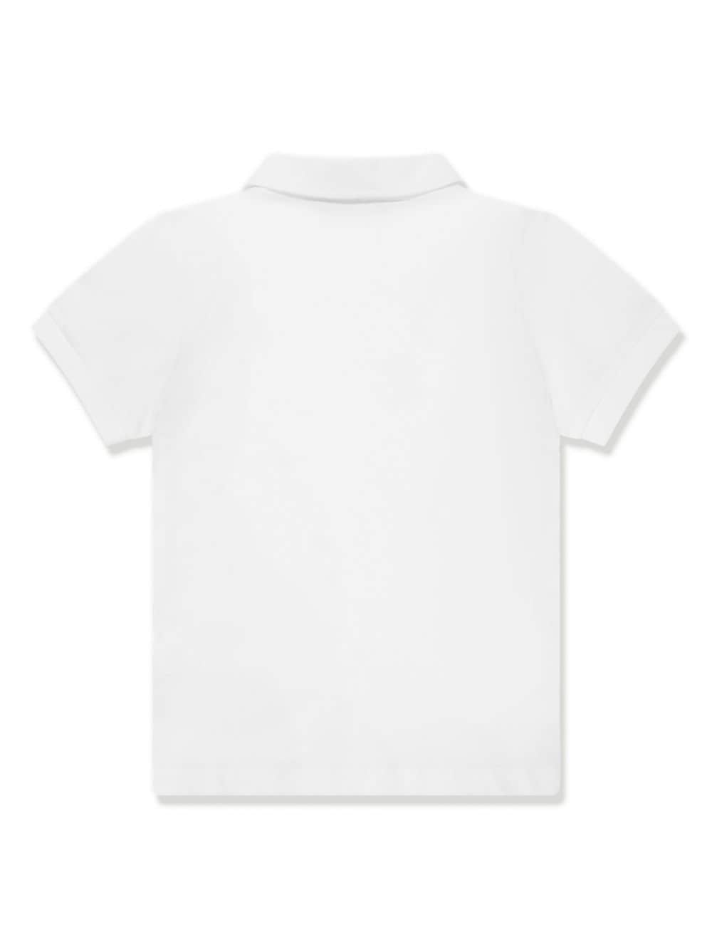 Image 2 of Aigner Kids logo-print cotton polo shirt