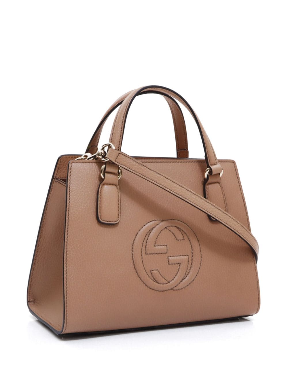 Pre-owned Gucci Soho Leather Handbag In 中性色