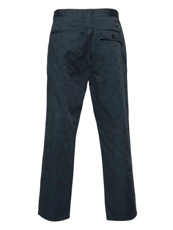 PS Paul Smith モノグラム ストレートパンツ | ブルー | FARFETCH JP