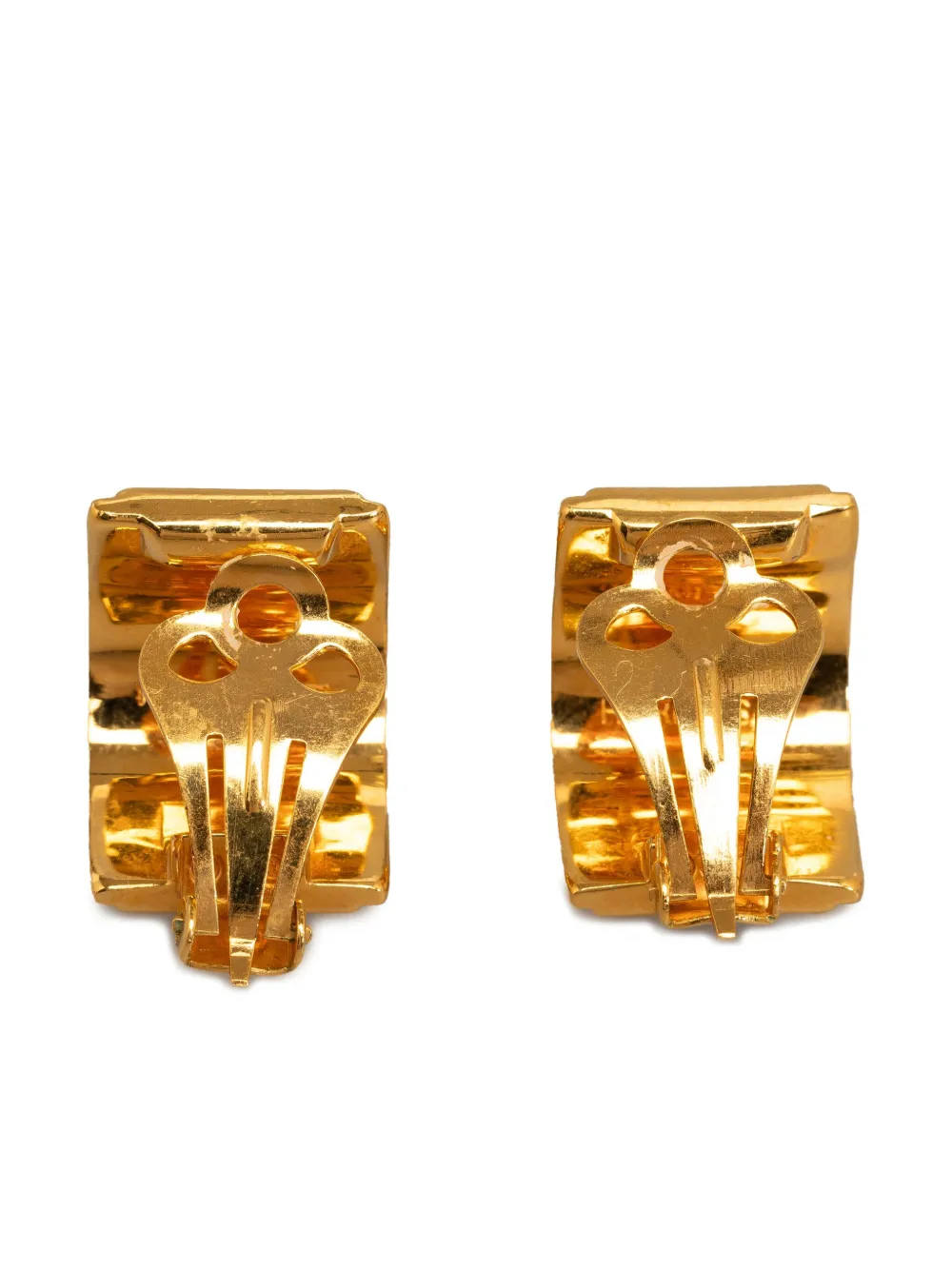 Hermès Pre-Owned 20th Century Hermes Enamel Clip On Earrings - Goud
