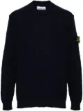 Stone Island Compass-badge knitted jumper - Blue