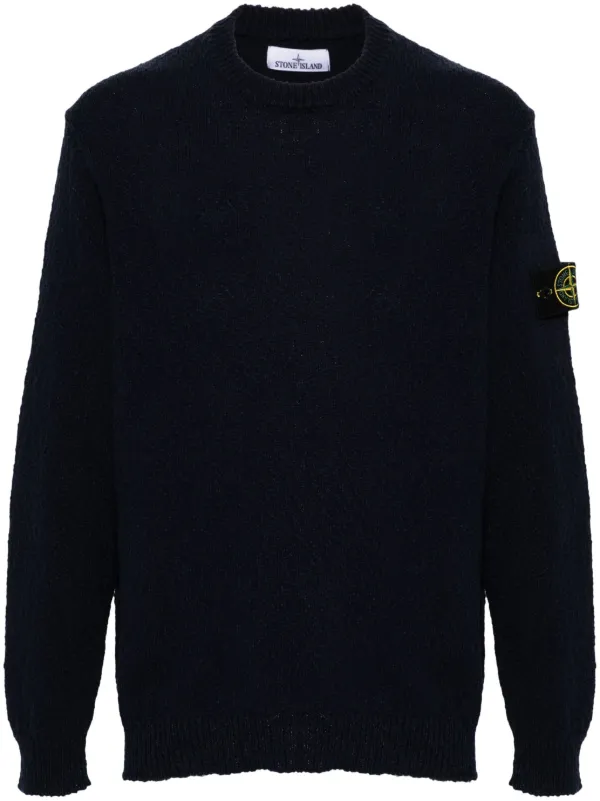 Stone Island コンパスバッジ セーター | ブルー | FARFETCH JP