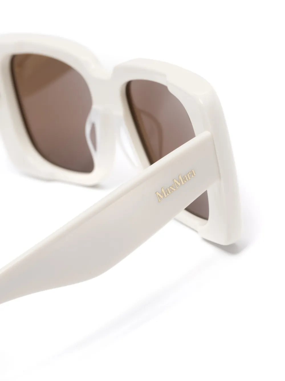 Max Mara Eyewear Square-frame Sunglasses In White
