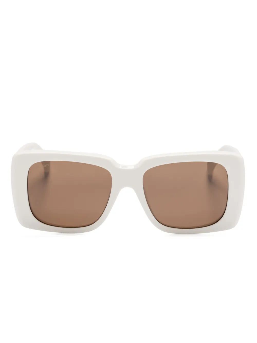 Max Mara Eyewear Square-frame Sunglasses In White