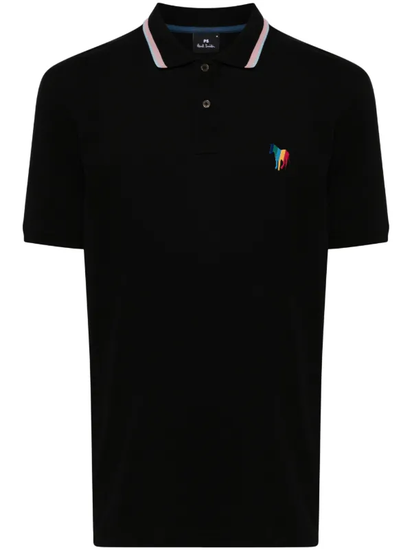 PS Paul Smith Zebra-motif Polo Shirt Black FARFETCH PH