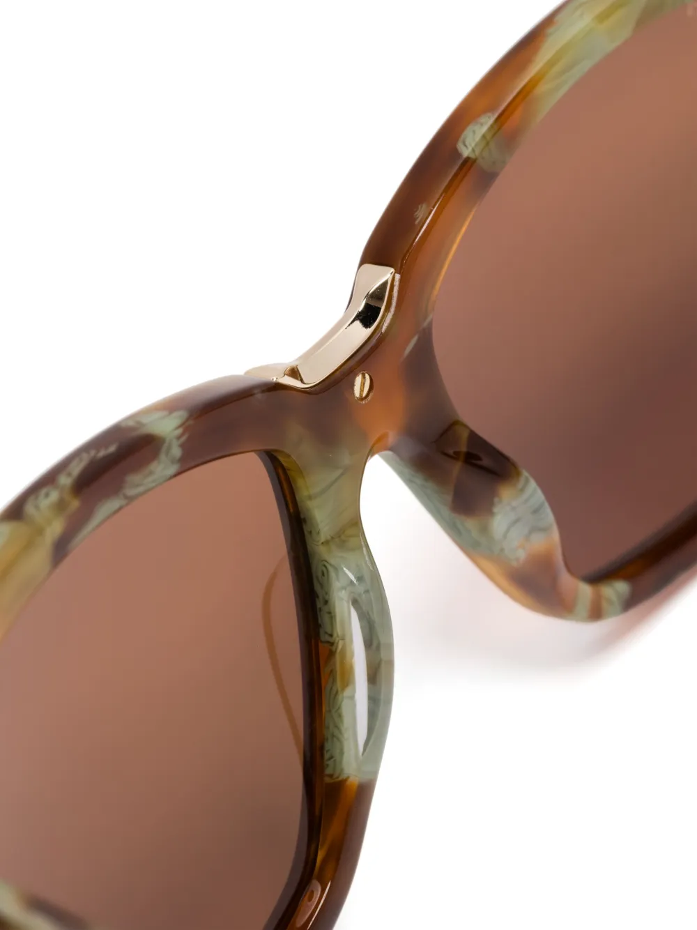 Max Mara Eyewear Zonnebril met vierkant montuur Bruin