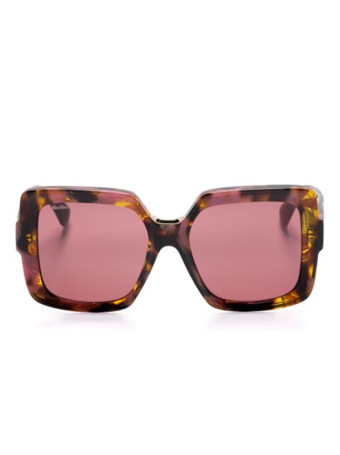 Max Mara Eyewear tortoiseshell oversize-frame sunglasses Women