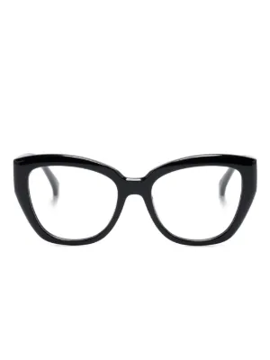 Max Mara Eyewear butterfly-frame Glasses | Blue | FARFETCH display picture 3
