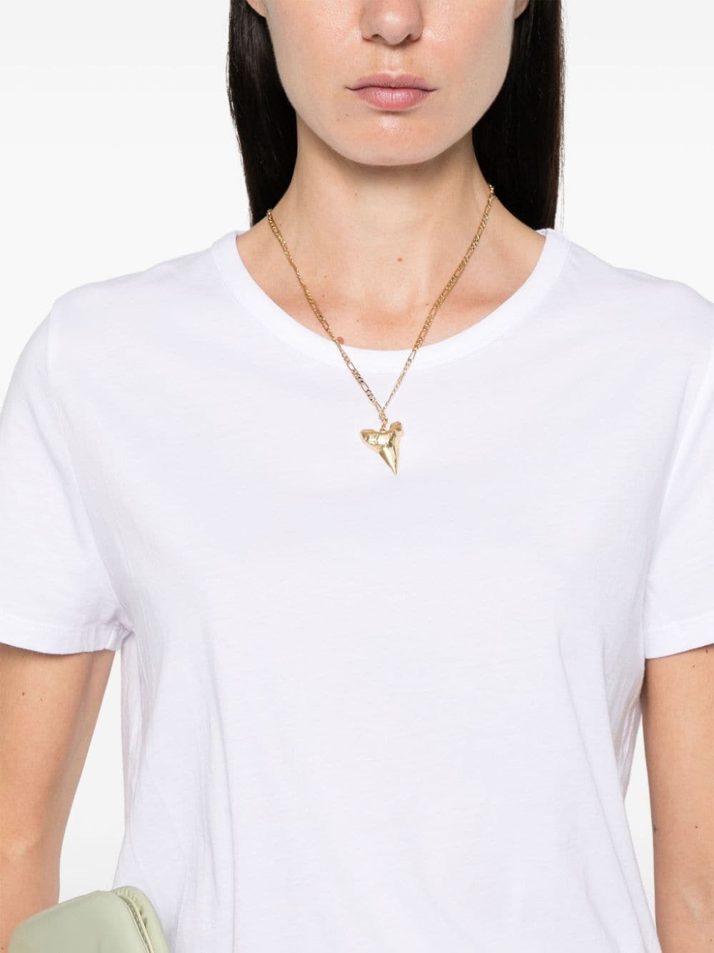 Shop Allude Jersey Cotton T-shirt In White