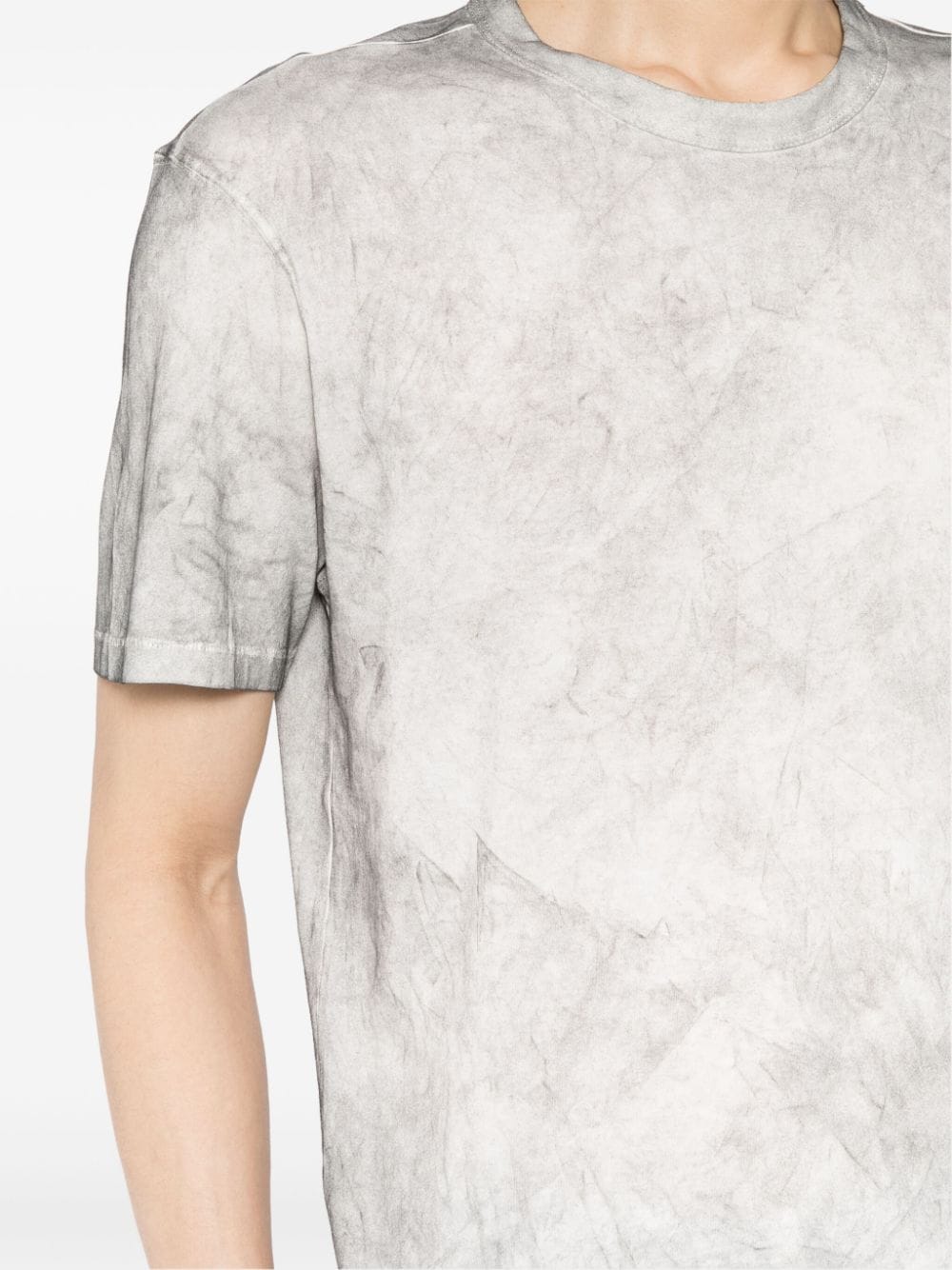 Shop Ten C Short-sleeve Cotton T-shirt In Grey