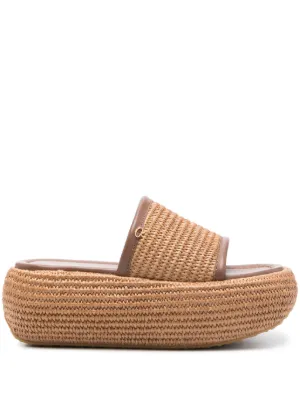 Gianvito Rossi>>レザープラットフォームエスパドリーユ Gianvito Rossi エスパドリーユ | 最大70%OFF | THE OUTNET