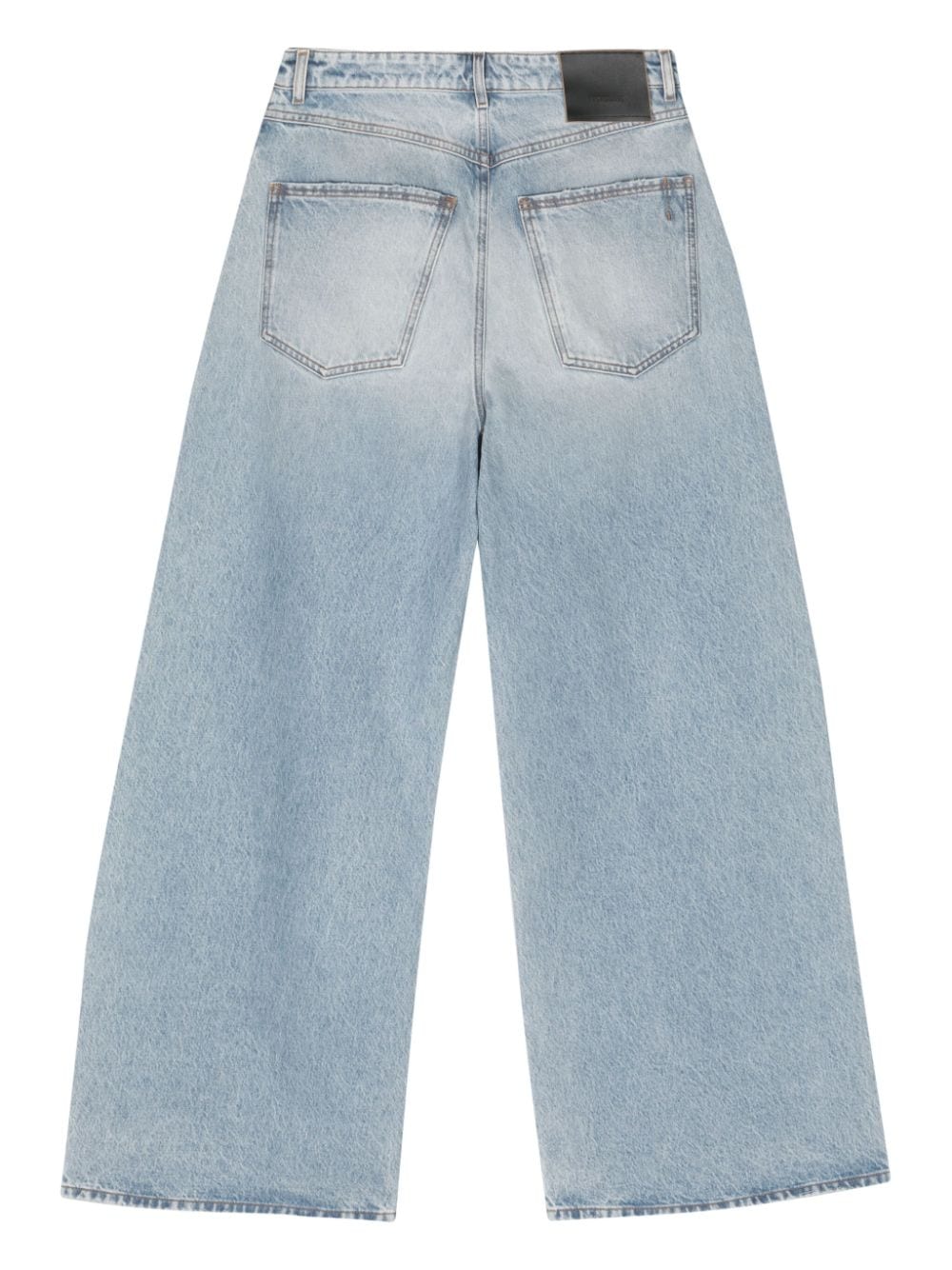 Shop Sportmax Low-rise Wide-leg Jeans In Blue