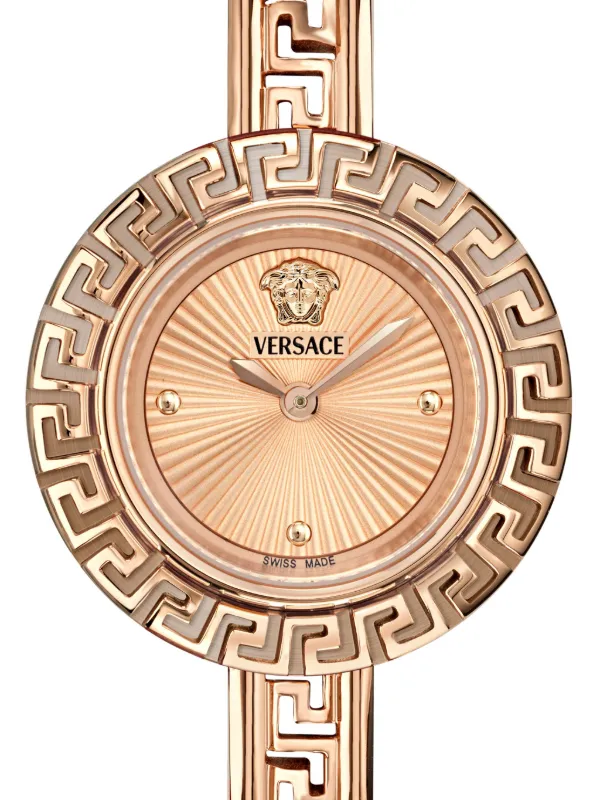 Versace ラ グレカ 28mm 腕時計 | ピンク | FARFETCH JP