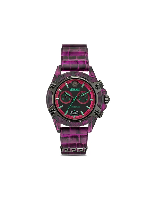 Versace Icon Active 44mm 腕時計 | ブラック | FARFETCH JP