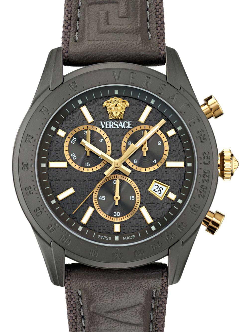 Versace Chrono Master 44 mm horloge - Grijs