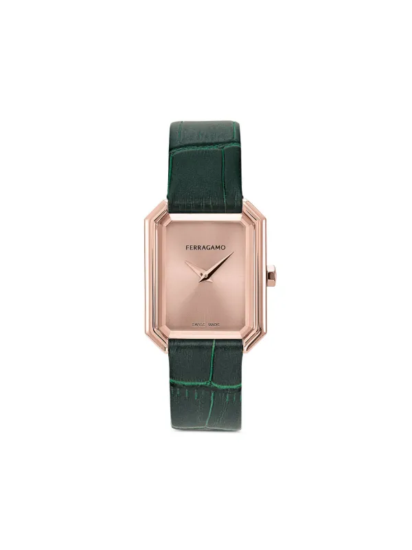 Ferragamo Crystal Tank 33.5mm 腕時計 | ピンク | FARFETCH JP
