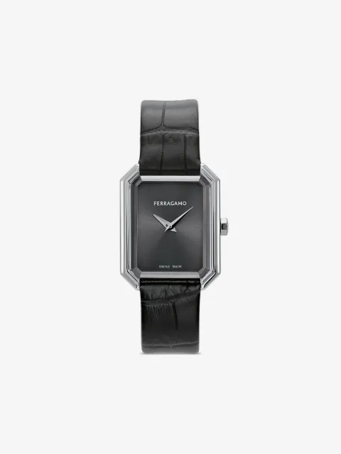 SALVATORE FERRAGAMO 크리스털 탱크 33.5mm 시계