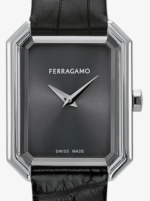 SALVATORE FERRAGAMO 크리스털 탱크 33.5mm 시계