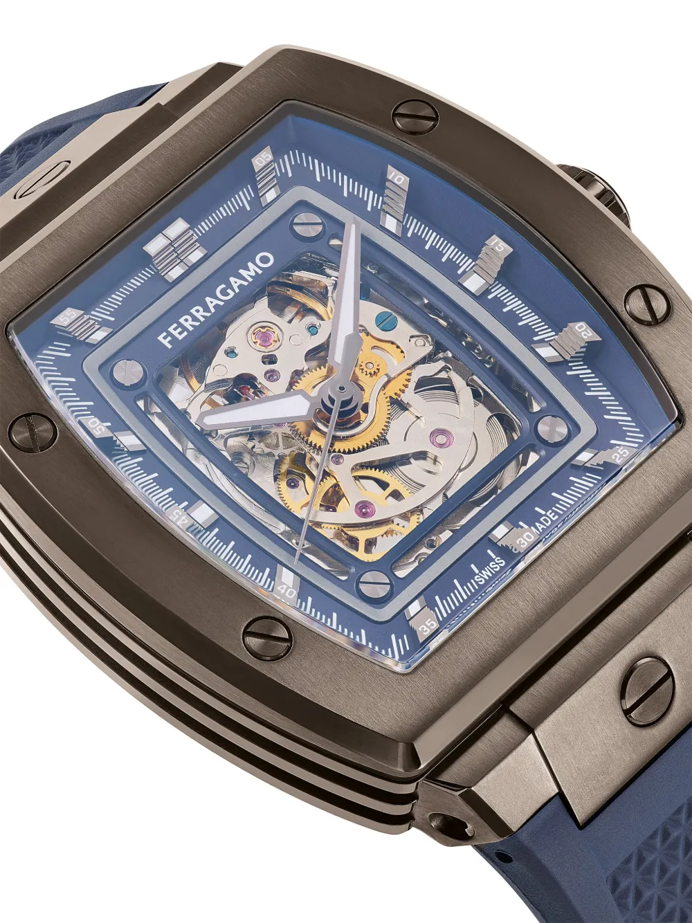 Image 2 of Ferragamo reloj Tonneau Skeleton de 42mm