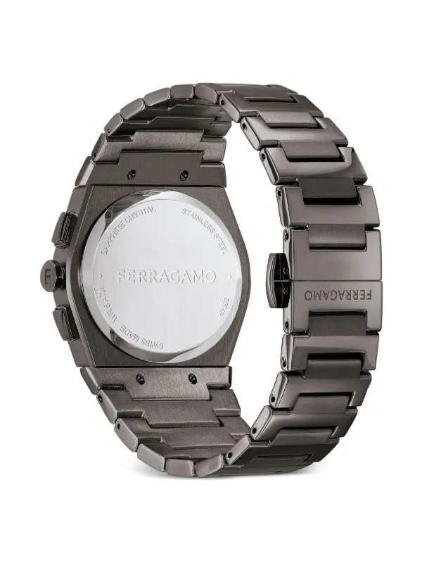 Ferragamo ベガ クロノグラフ 42mm | ブラック | FARFETCH JP