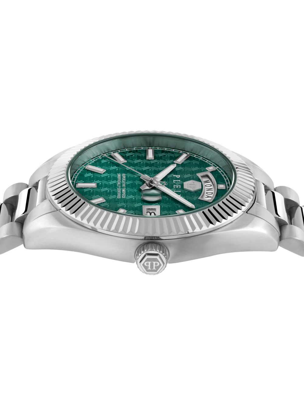 Shop Philipp Plein Date Superlative 42mm In Green