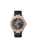 GUESS USA recycled steel chronograph 46mm - Blue