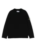Stone Island Junior Compass cotton jumper - Black