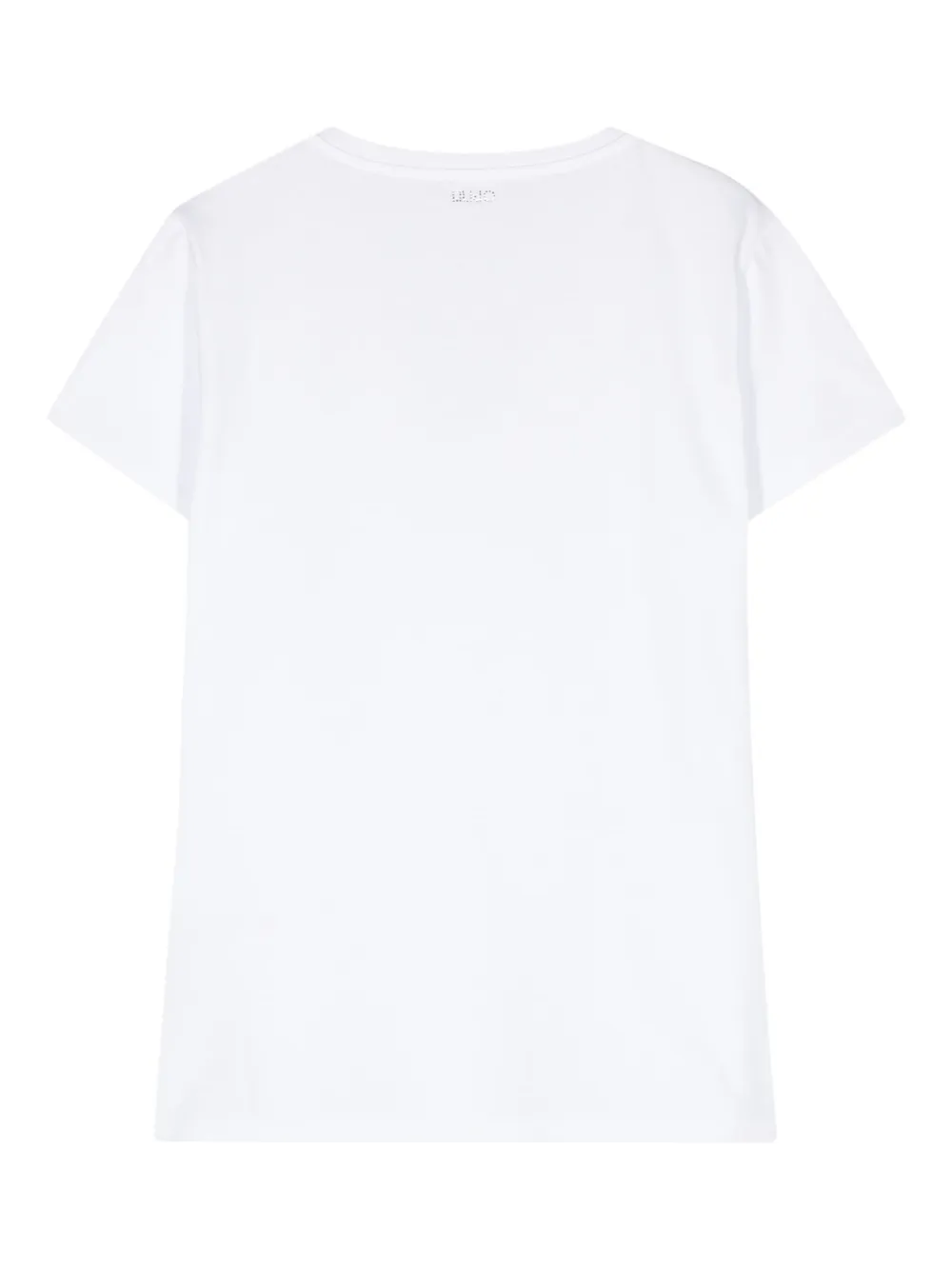 LIU JO faux pearl-embellished T-shirt - Wit
