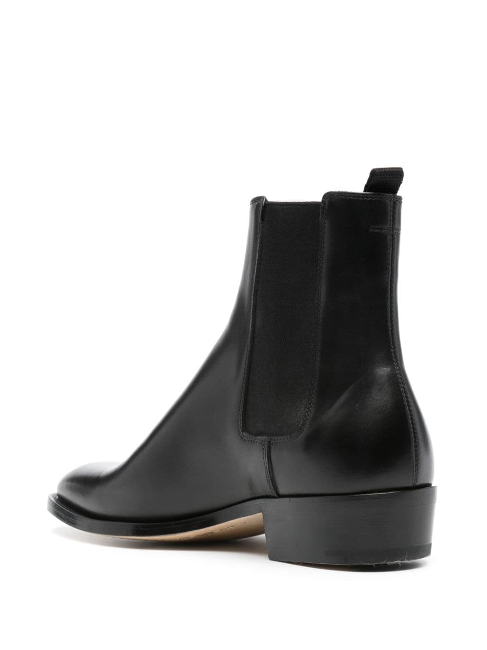 Shop Premiata Chelsea Austinn Leather Boots In Black