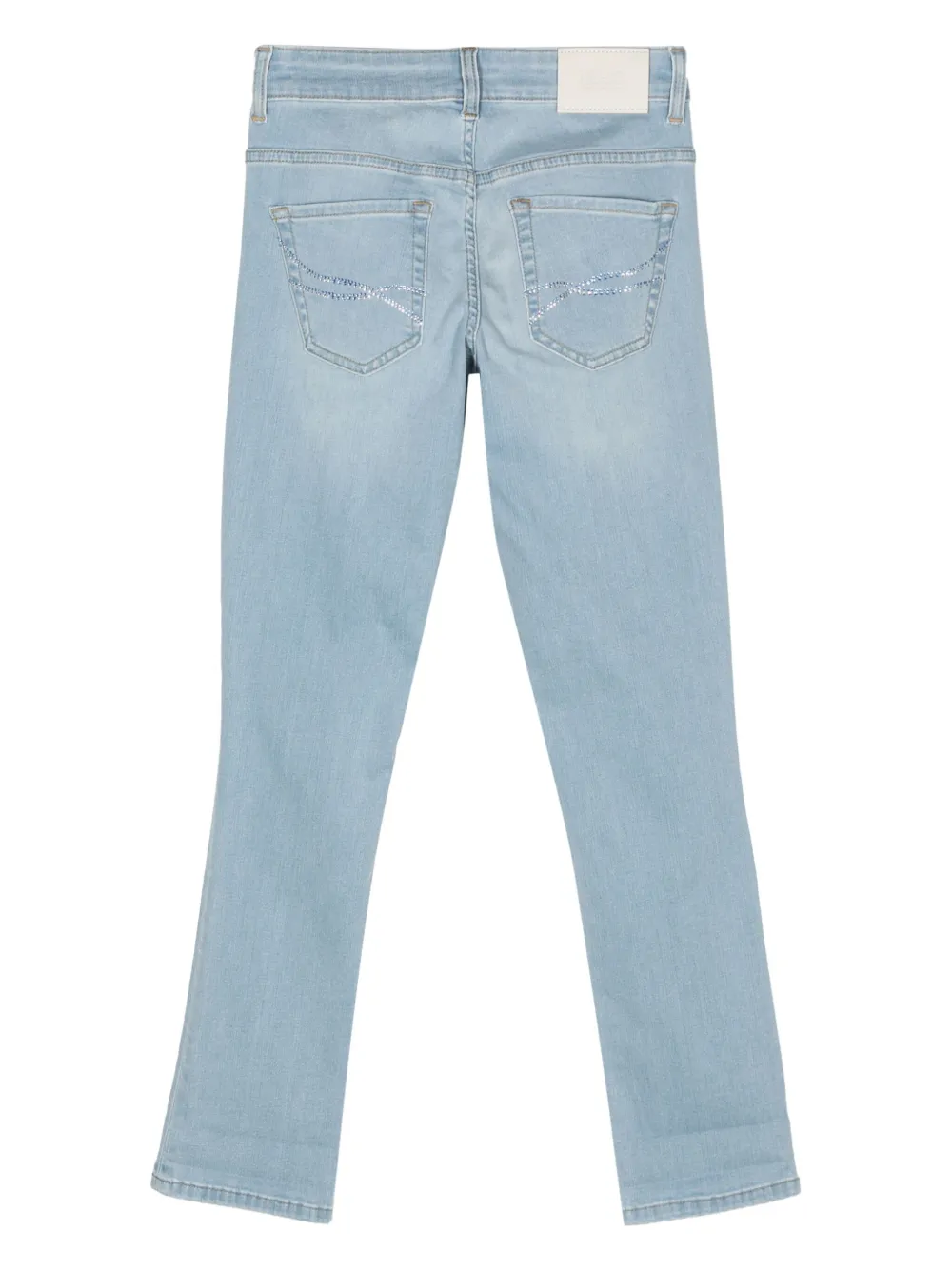 LIU JO rhinestone-embellished jeans - Blauw