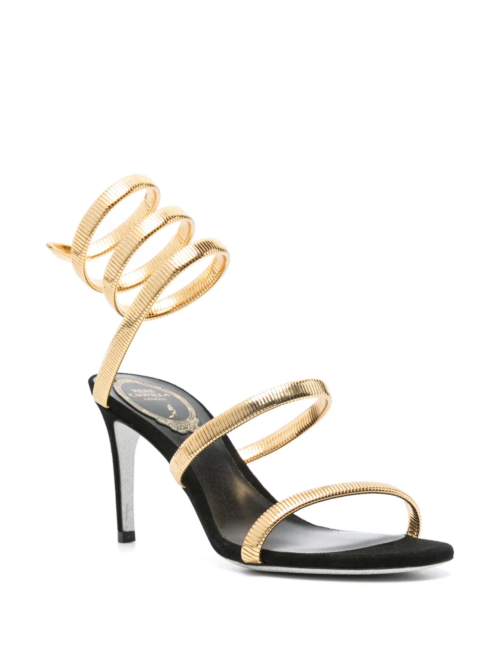 René Caovilla Juniper 80mm sandalen - Goud