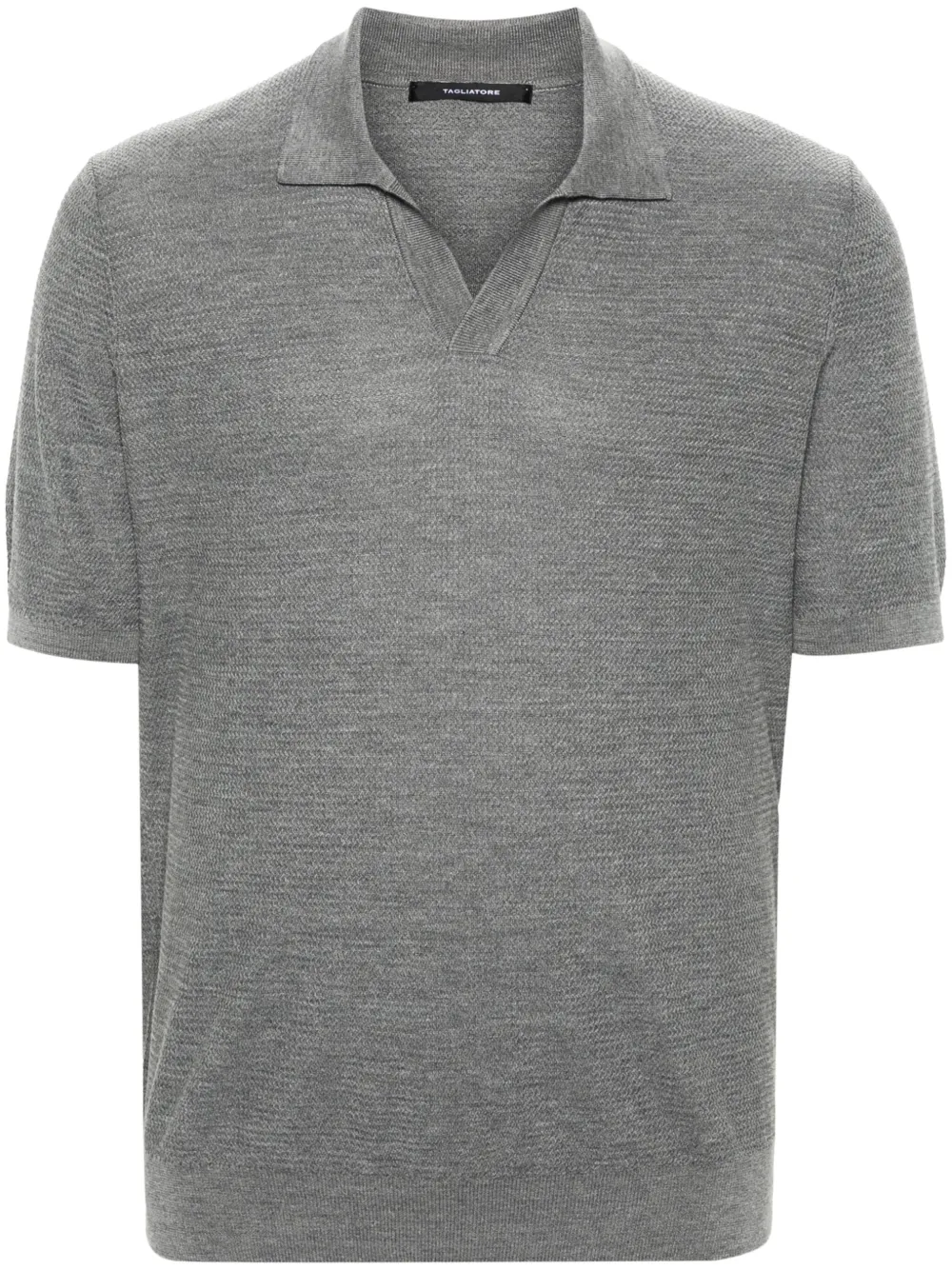 Tagliatore Paco knitted polo shirt - Grigio