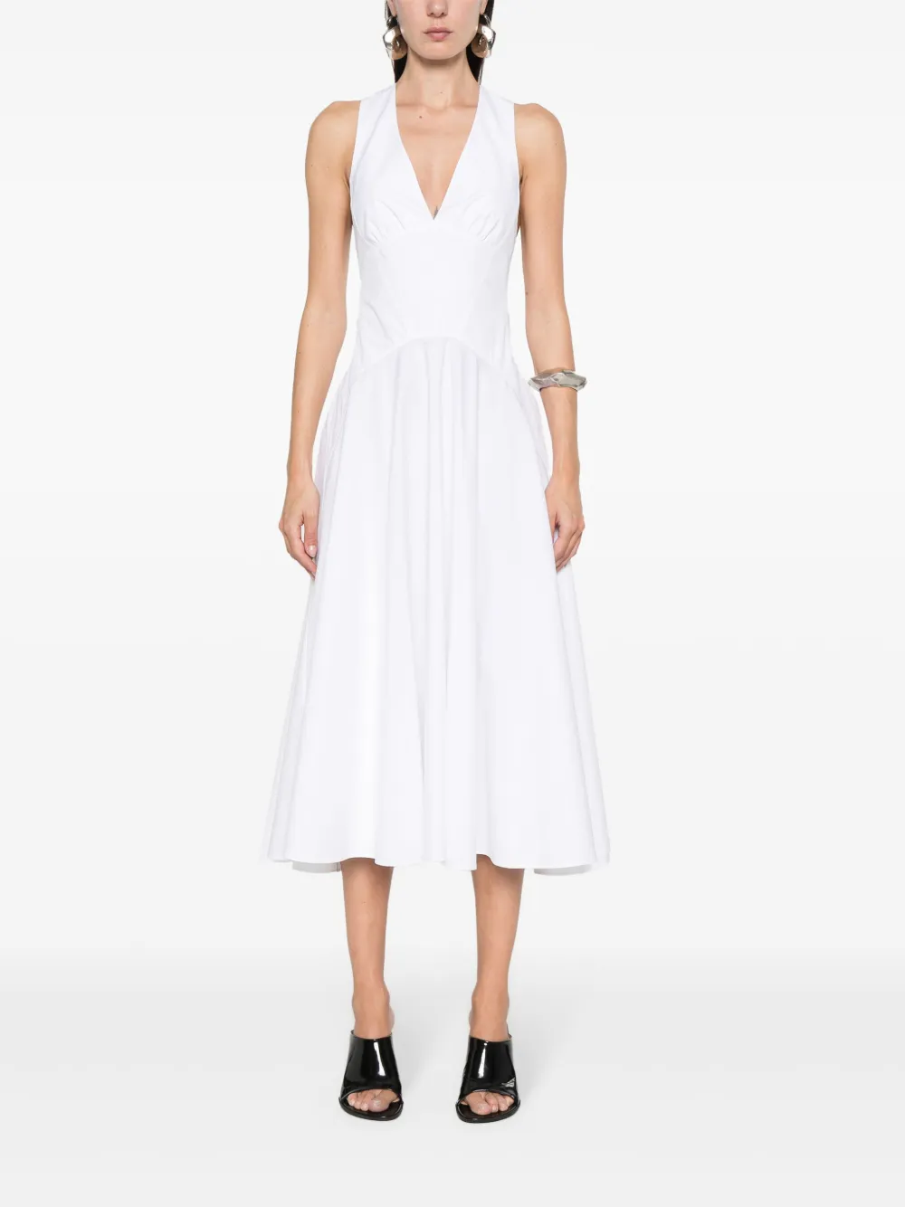 Alaïa striped cotton midi dress | Day Dresses | Image 2