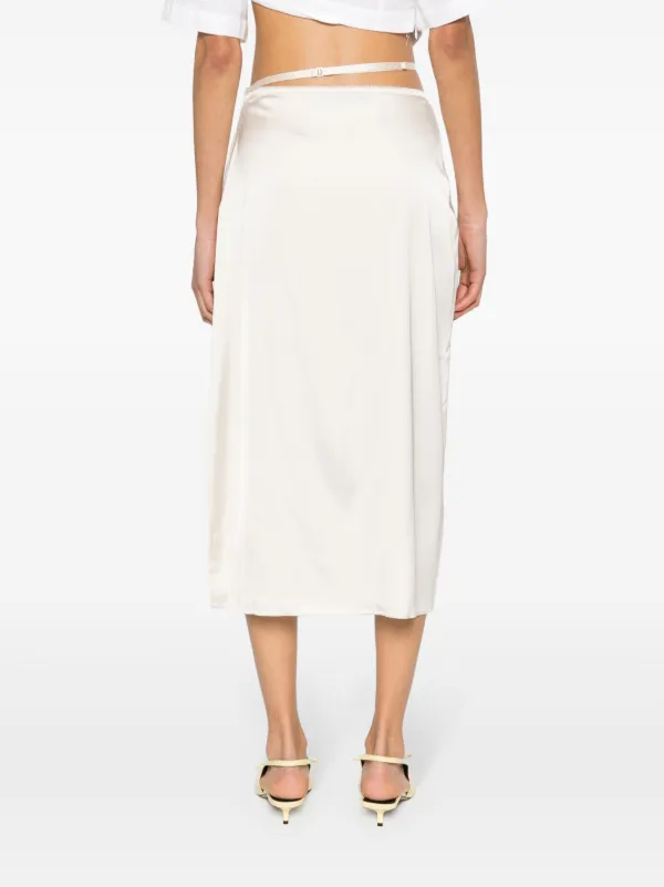 Jacquemus La Jupe Notte Midi Skirt | Neutrals | FARFETCH