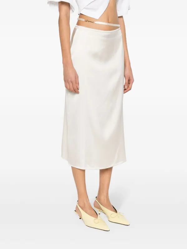 Jacquemus La Jupe Notte Midi Skirt | Neutrals | FARFETCH