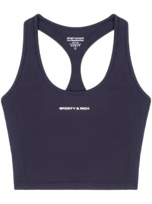 Sporty & Rich グレー クロップドタンクトップ FARFETCH - The Global Destination For Modern Luxury