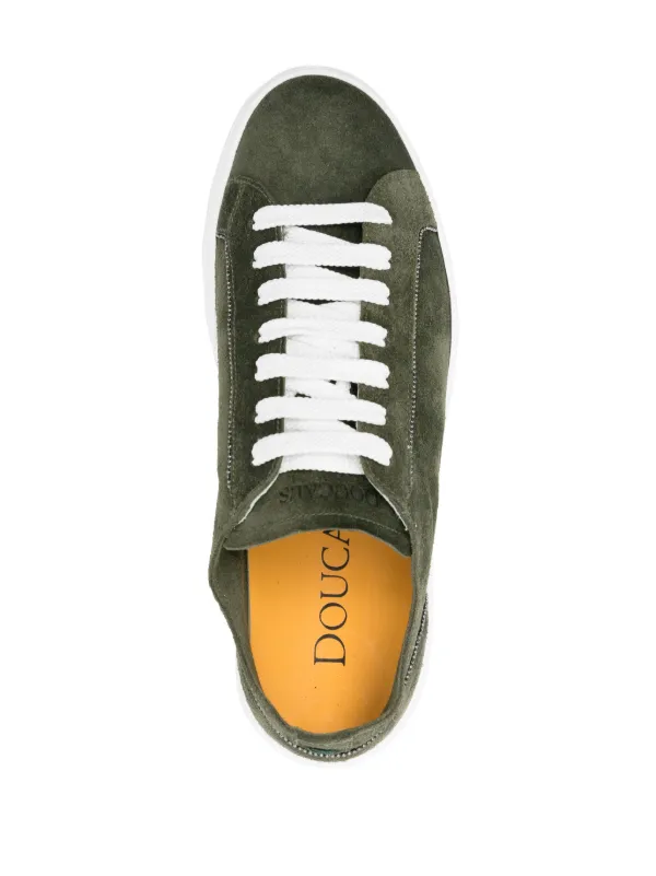 Doucal's chain-detailed Suede Sneakers | Green | FARFETCH GE