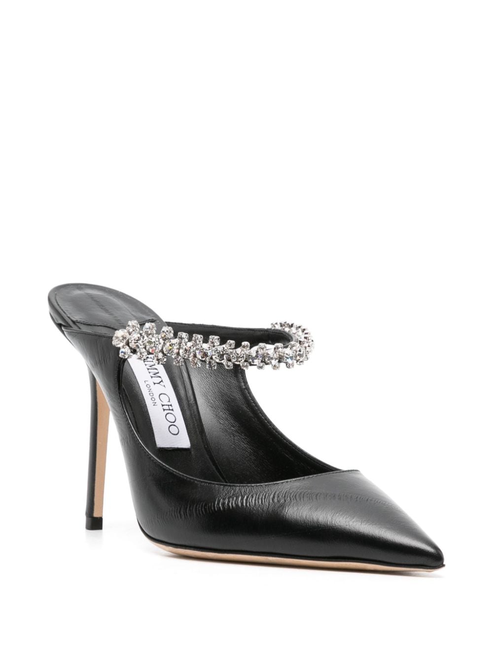 Image 2 of Jimmy Choo 100mm Bing leather mules