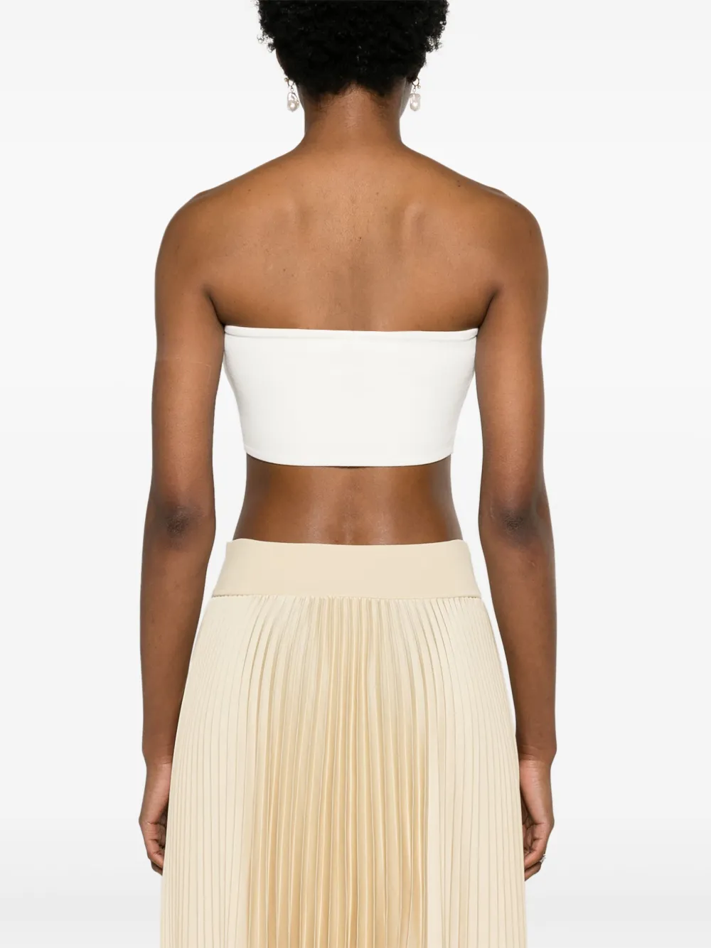 Shop Joseph Ade Pleated Midi Skirt In Neutrals