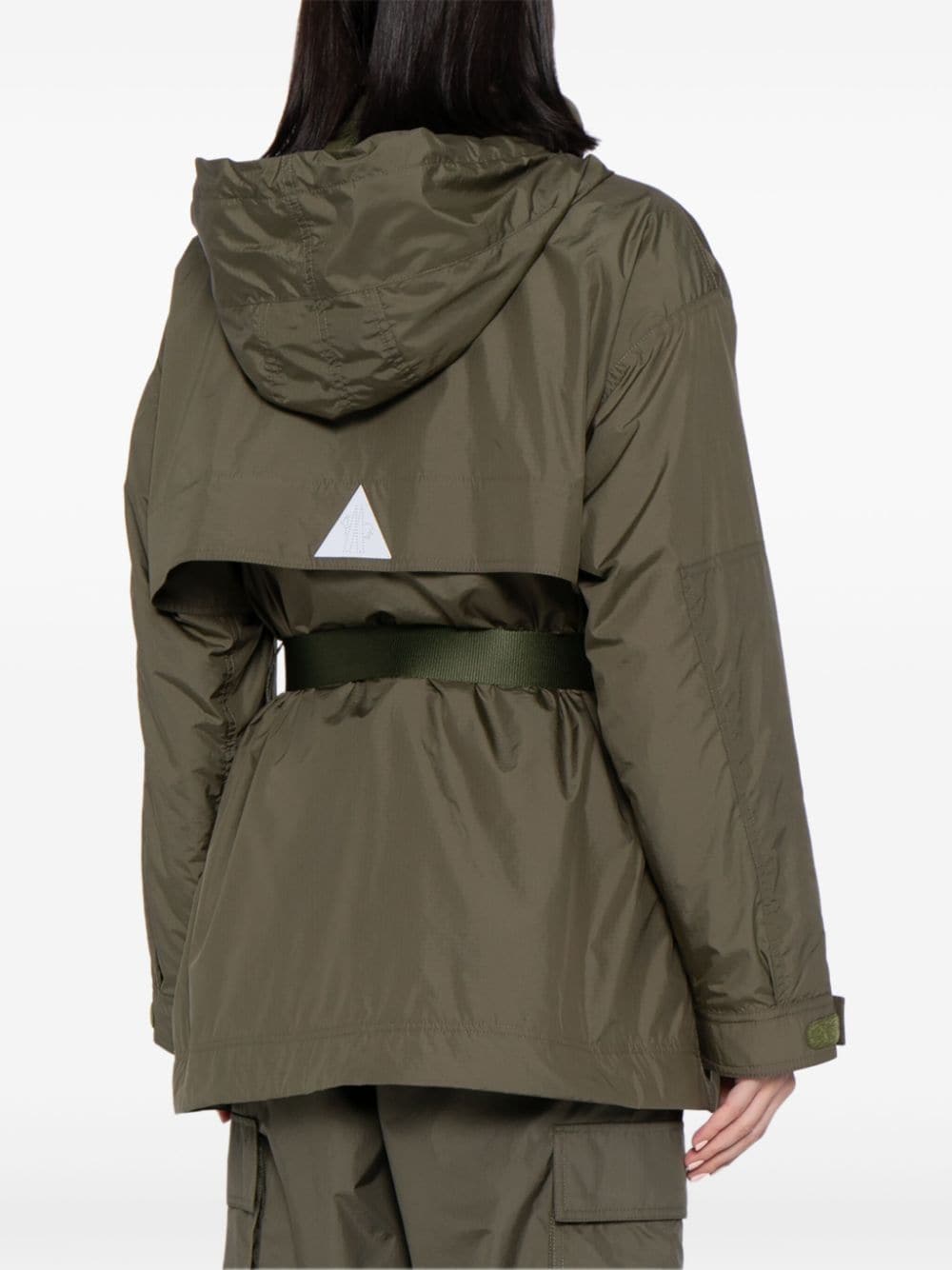 Shop Moncler Buckle-fastening Track Jacket In Green