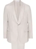 Boglioli single-breasted linen suit - Neutrals