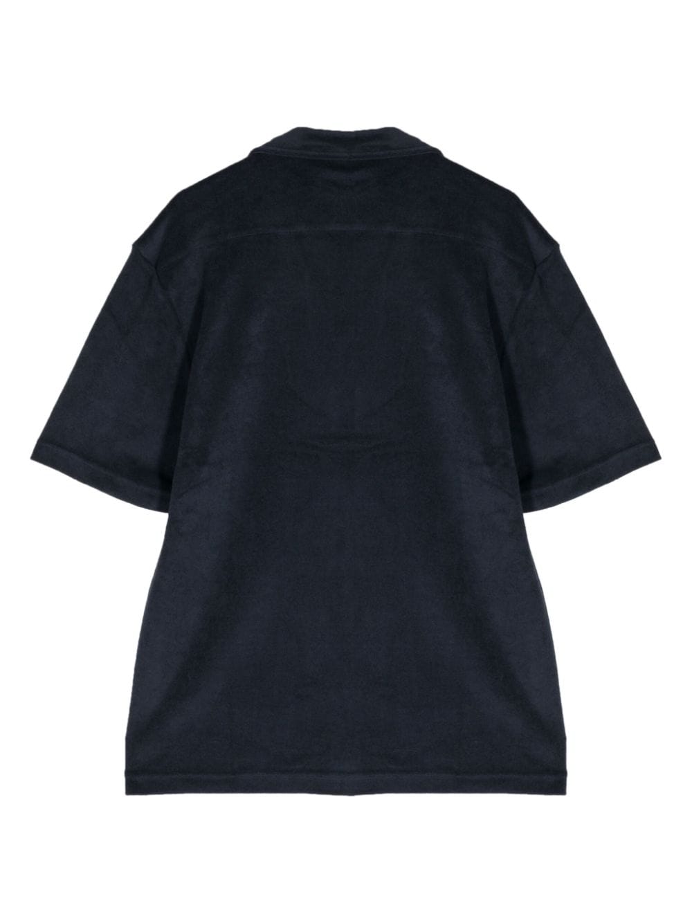 Shop Paul Smith Stripe-trim Terry-cloth T-shirt In Blue
