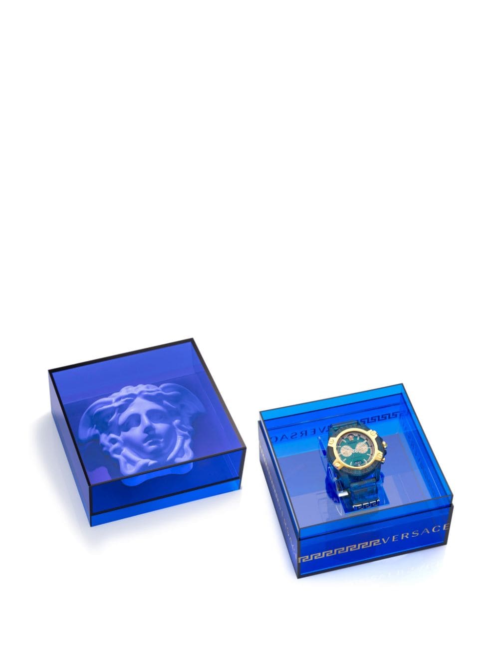 Shop Versace New Icon Active 44mm In Green