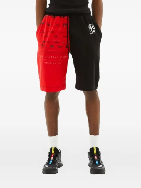 Marine Serre graphic-print track shorts