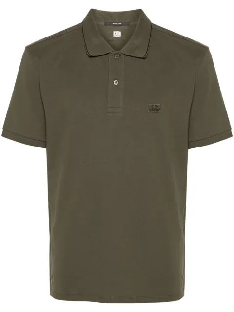 C.P. Company playera tipo polo con parche del logo