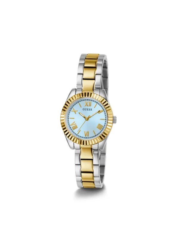 GUESS USA Orologio Mini Luna Con Movimento Al Quarzo 30mm Blu