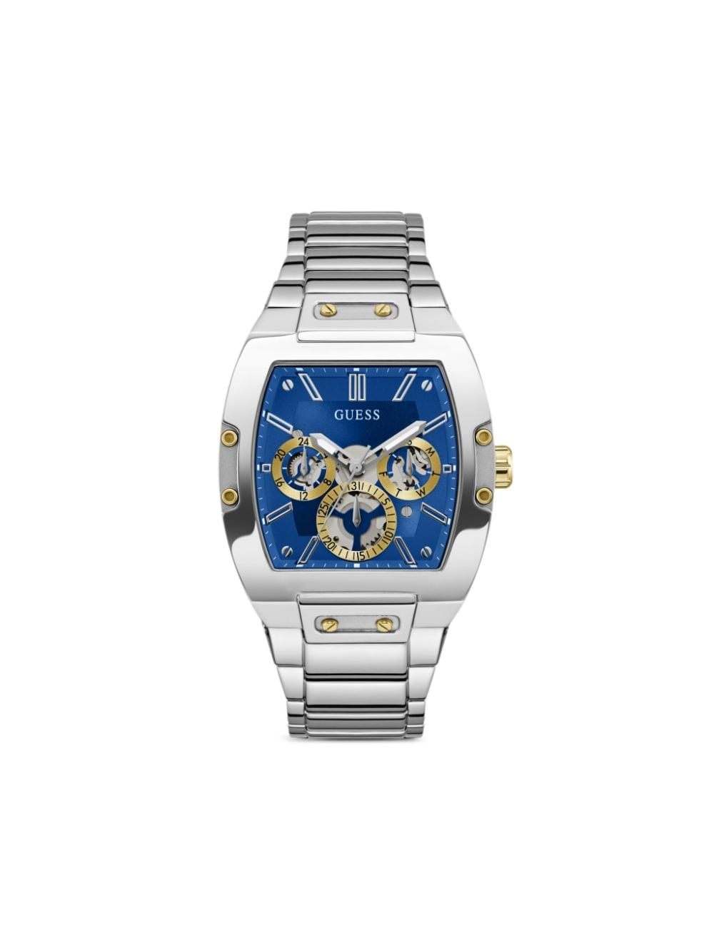 Guess Usa Stainless Steel Chronograph 43mm In Blau