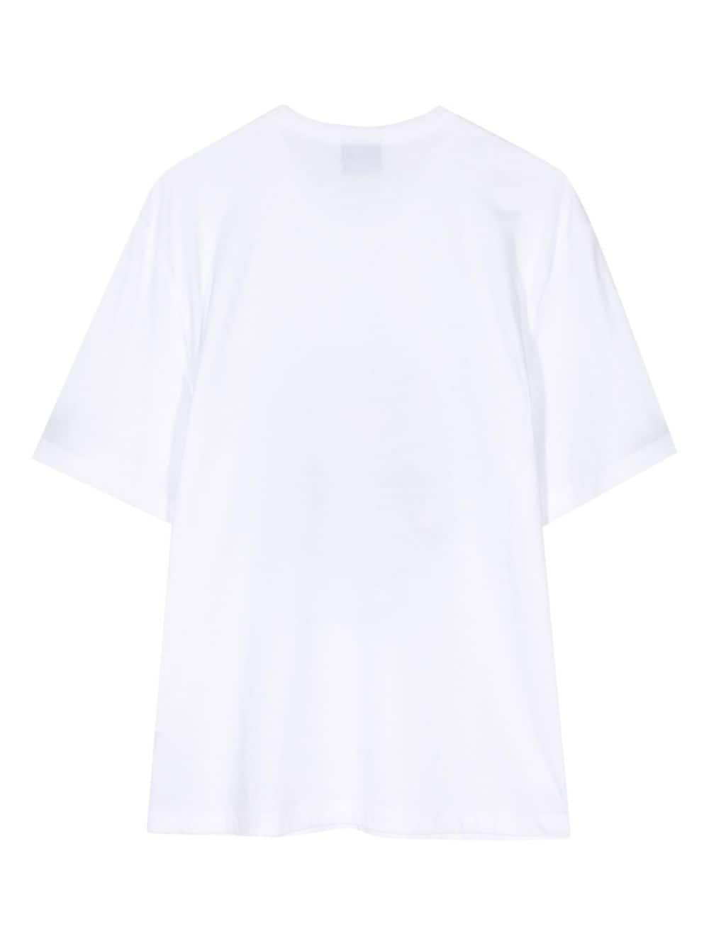 PS Paul Smith T-shirt met doodskopprint Wit