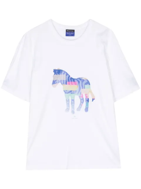 PS Paul Smith playera con estampado de cebra